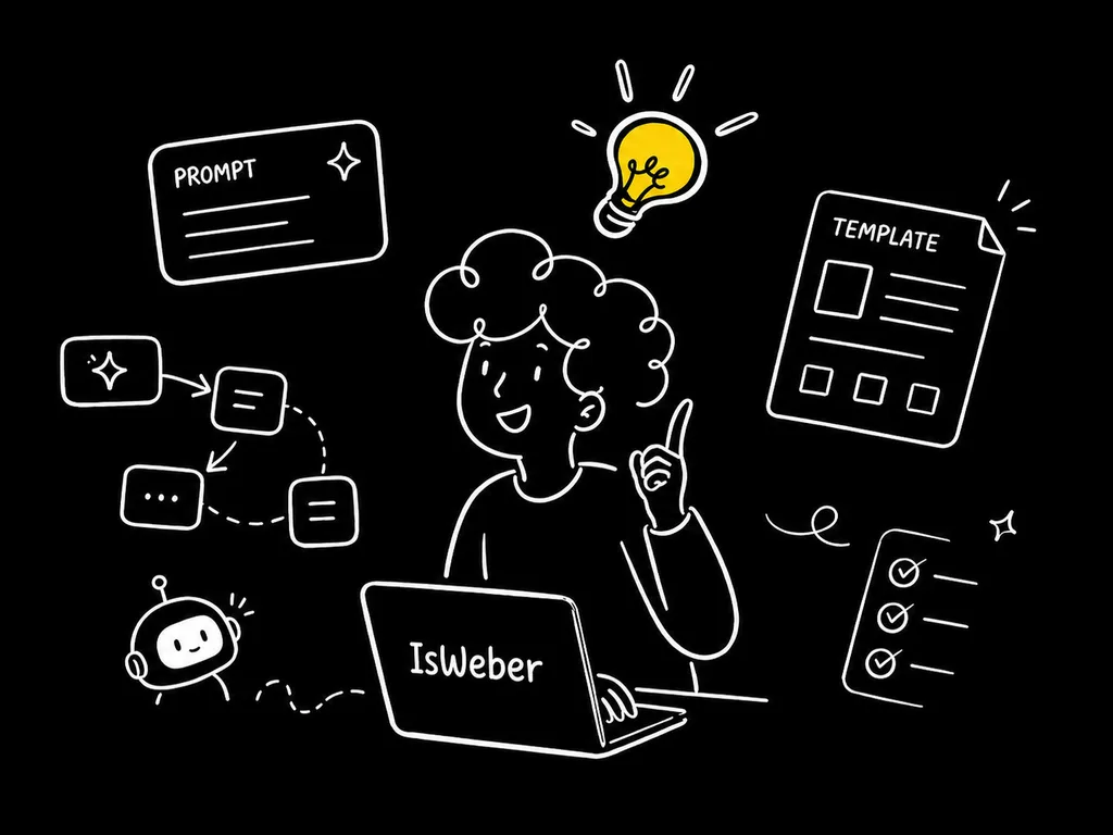 AI workflow experience illustration