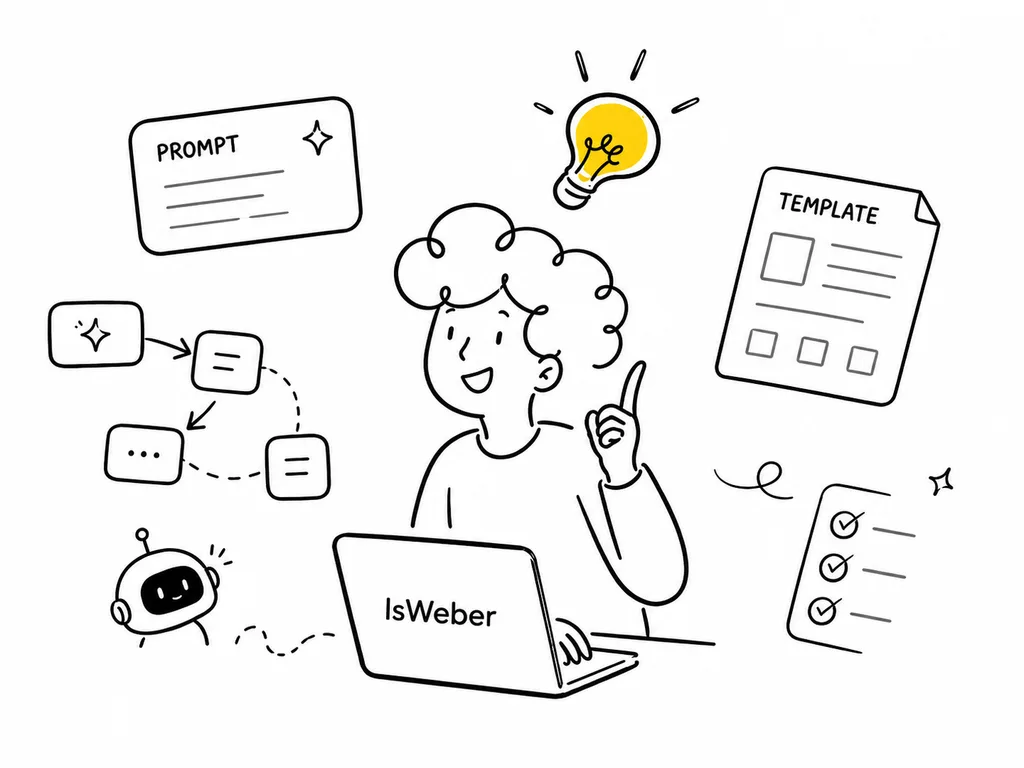 AI workflow experience illustration